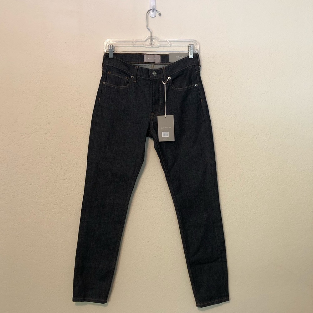 Everlane Mid Rise Skinny Jeans Dark Indigo 26 Regular New